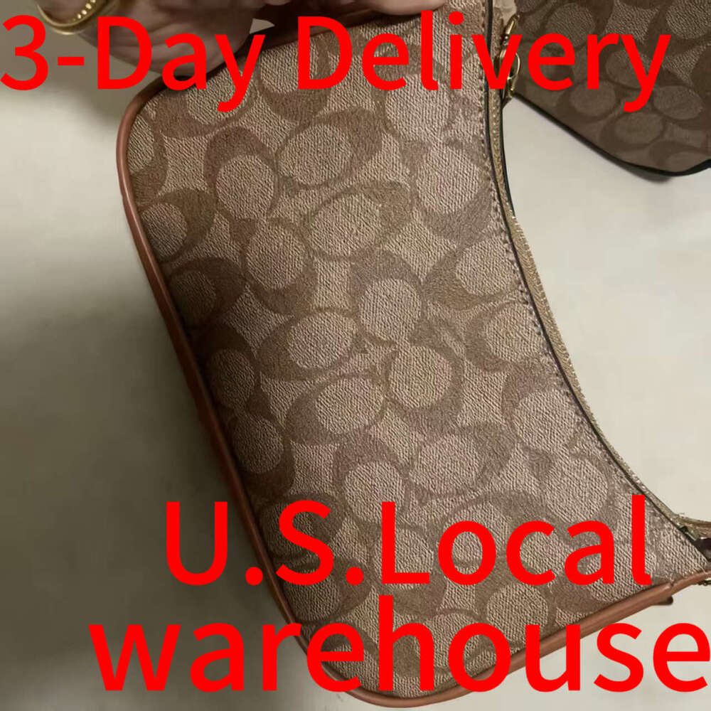 US Local Warehouses Designer Womens tabby Luxury Shoulder Tote Girls Solid Color Chain Pickup Buckle Macaron Handbag C Letter Purses Crossbody Leather bags b0