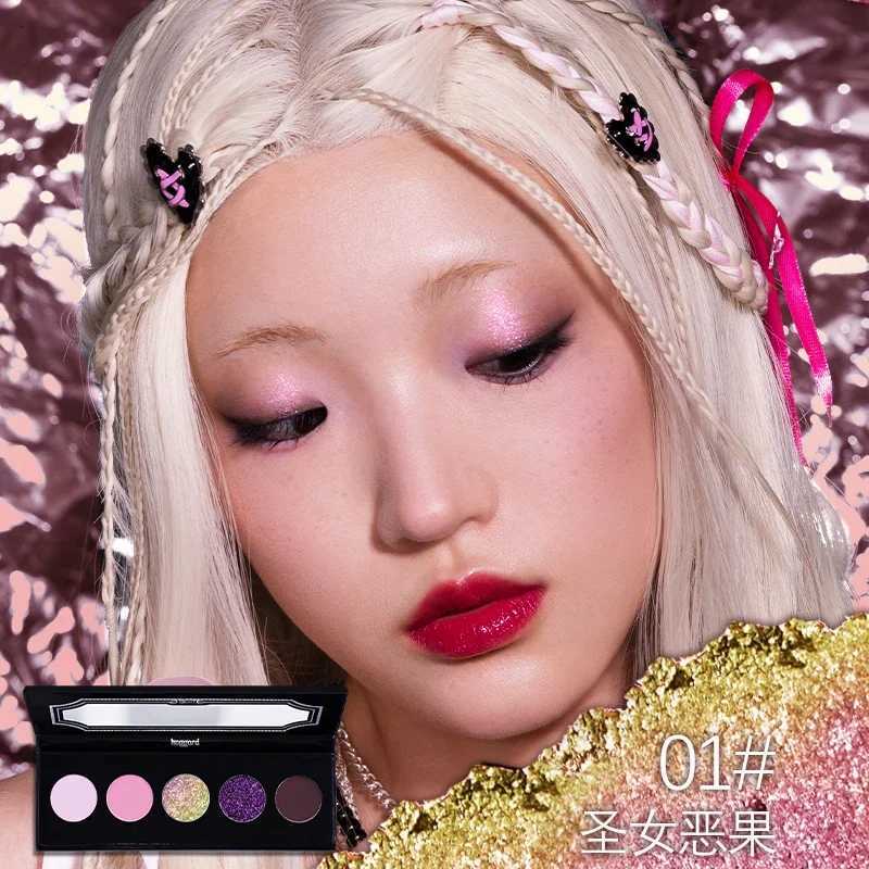 Smoky Eyeshadow Palette 5 Color Chameleon Eye Shadow Contour Palette Long-Lasting Pigmented Professional Makeup Pressed GlitterT251122