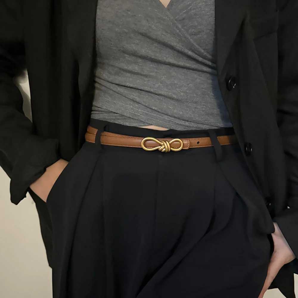 Fashion Golden oo Kont Cowhide Real leather belt For Women Luxury Desiner Elegant Womens Belt Female Dress Jeans Waistband J251122