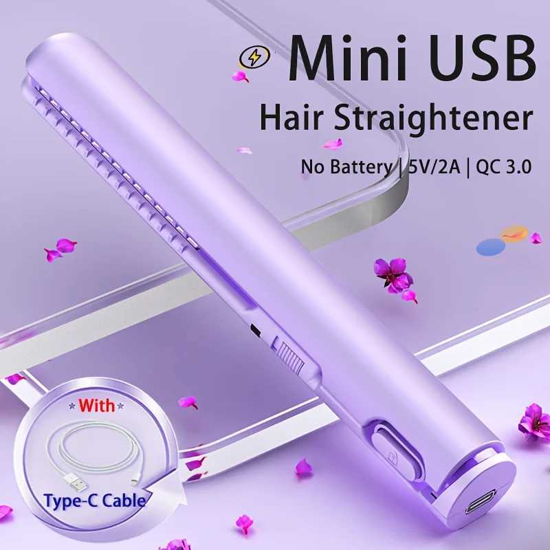 Portable Mini Hair Straightener Lightweight 180 Degrees Celsius Constant Temperature Control Suitable for Bangs and Short HairT251122