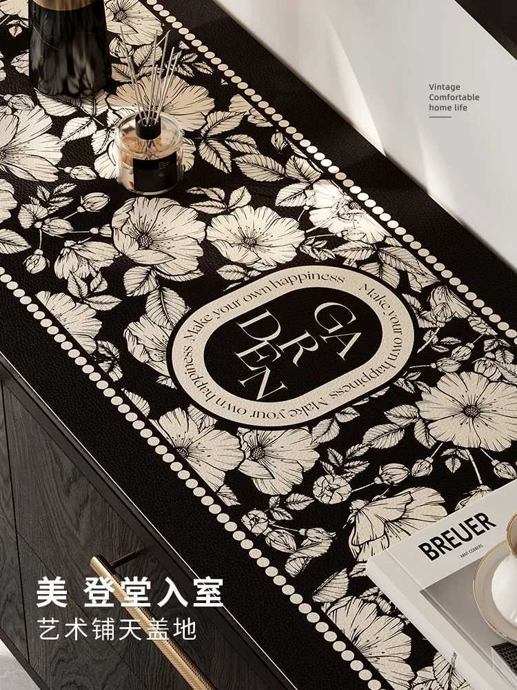 Light Luxury Side Cabinet Table Mat Oil-proof Waterproof Washless TV Cabinet Shoe Cabinet Countertop Protective Mat Cover C251122