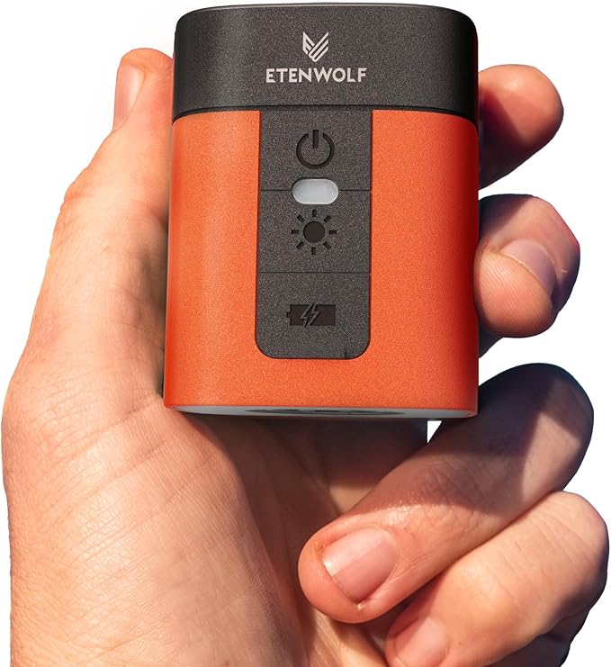 Parts ETENWOLF AIR 3 Air Pump for Inflatables with 2600 mAh Battery & Camping Light, UltraFast and Mini Electric Air Pump