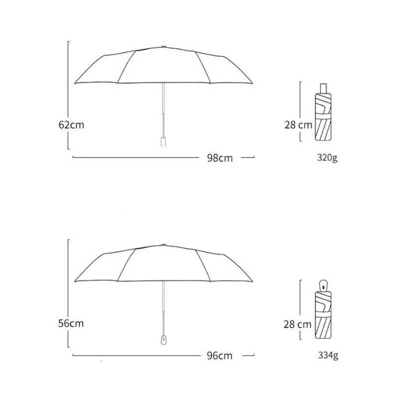 Retro Umbrella Folding Umbrella High-end Female Rain Umbrella Cartoon Thickened Vinyl Cute Student Fully AutomaticM251122
