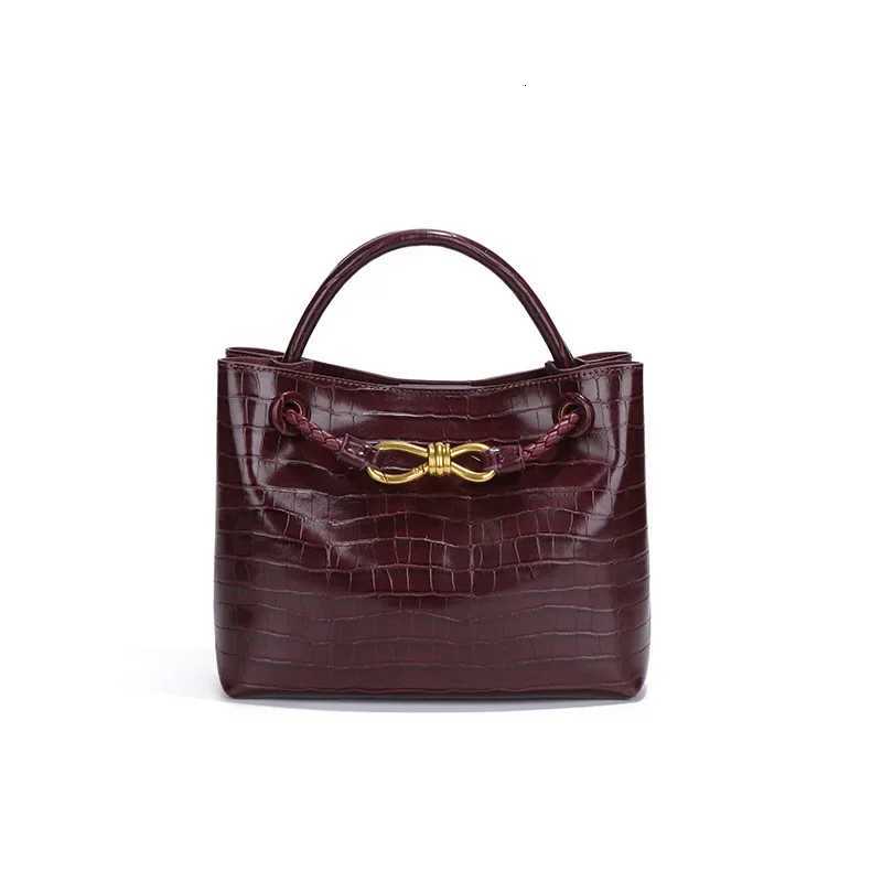 Spring Summer New Womens Handbag Stone Pattern Tote Bag Fashionable Commuter Single Shoulder Crossbody Bag Soft Polyester Linin K251121