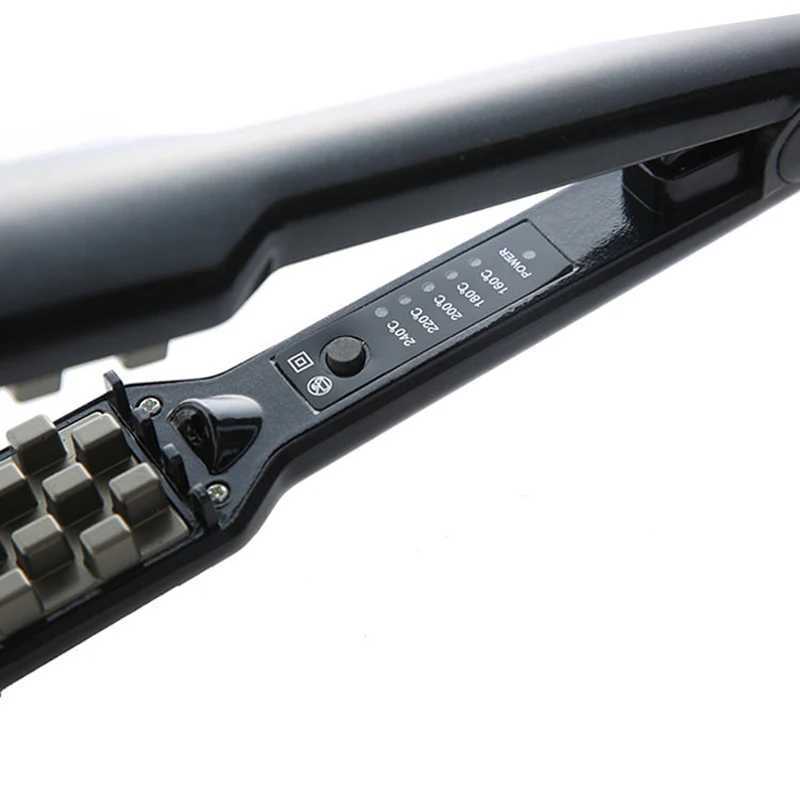 Hair Iron Ceramic 3D Grid Hair Crimper Professional Volumizing Curling Iron Corn Perm Fluffy Splint Flat Iron Hair Styling ToolsT251122