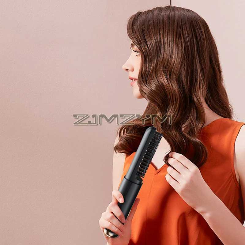 Hair Straightening Brush for Women 3 Temperature Settings Hot Brush Hair Straightener Anti Scald Brush StraightenerT251122