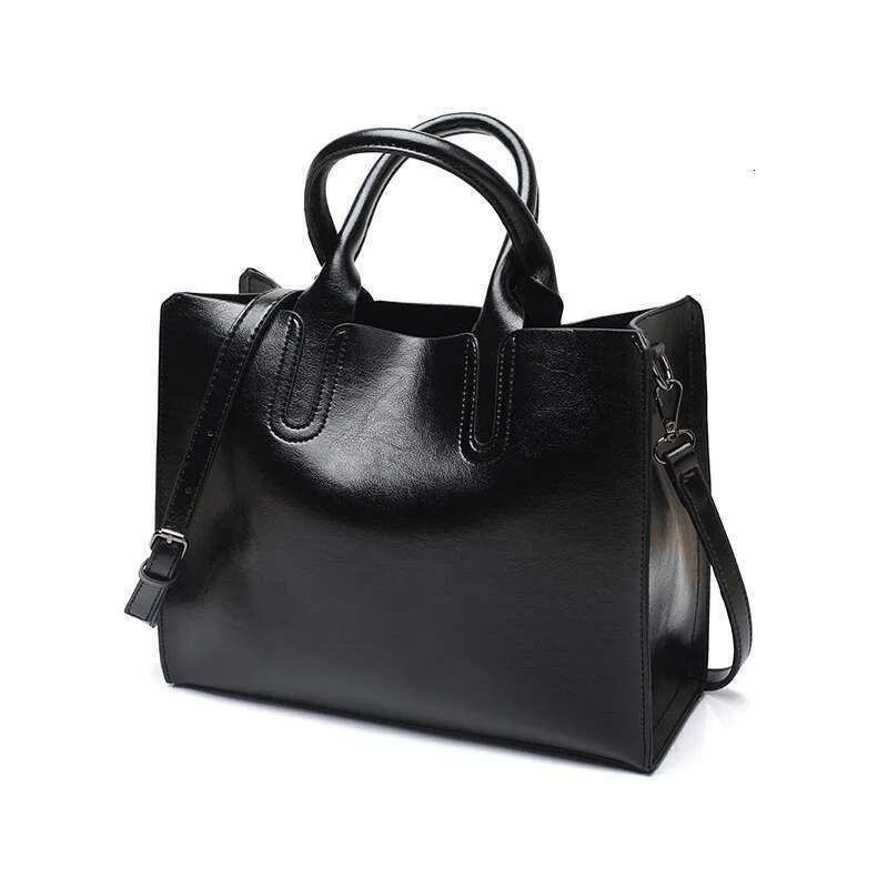 DIDA BEAR Women Leather Bags Vintage Handbag Casual Female High Quality Trunk Tote Ladies Shoulder Bag Large Messenger Bag