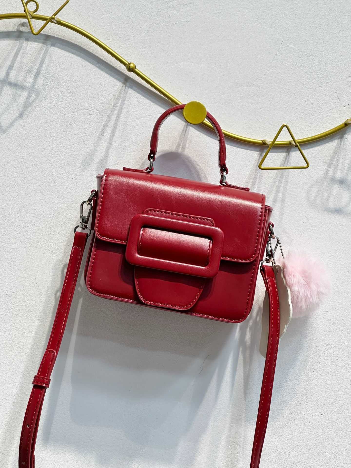 Macaron ice cream bag 2025 new niche design sweet style small square bag simple and versatile crossbody bag