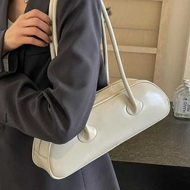 Korean Designer Underarm Shoulder Bag Vintage Luxury Cow Leather Large Capacity Handbags Commuter All-match BolsaT251122