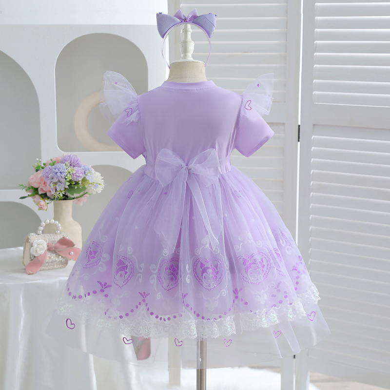DISNEY Children's designer clothing baby princess dress kids dress girls' Lolita dress children's girl clothes Kuro Mi summer dress pri