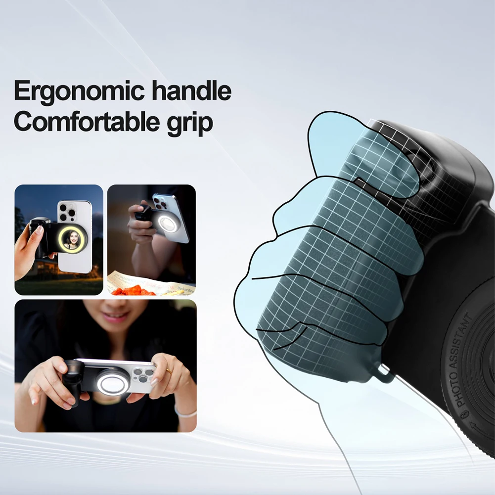 For Magsafe Bluetooth-Compatible Shutter Camera Photo Stabilizer 1/4inch Screw Phone Holder Shooting for Android iPhone 16 15 14