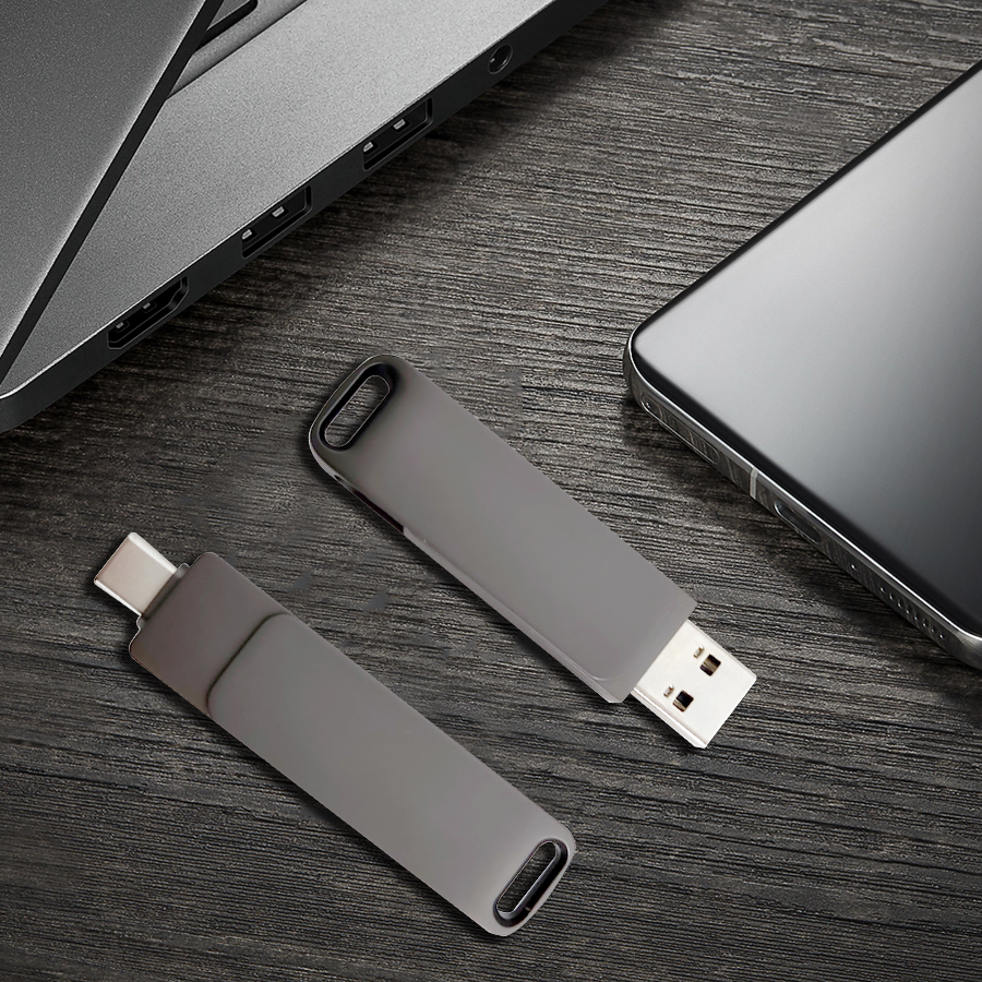 1 portable flash memory, 2TB/4TB large capacity USB memory, with TYPE-C OTG interface mobile phone computer dual-purpose U disk