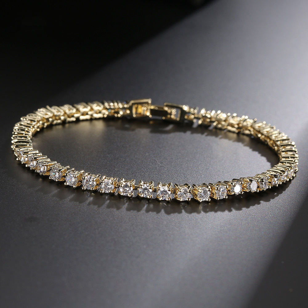 Classic & Chic Simple Design Ladies' Bracelets Adorned With Sparkling Zircons