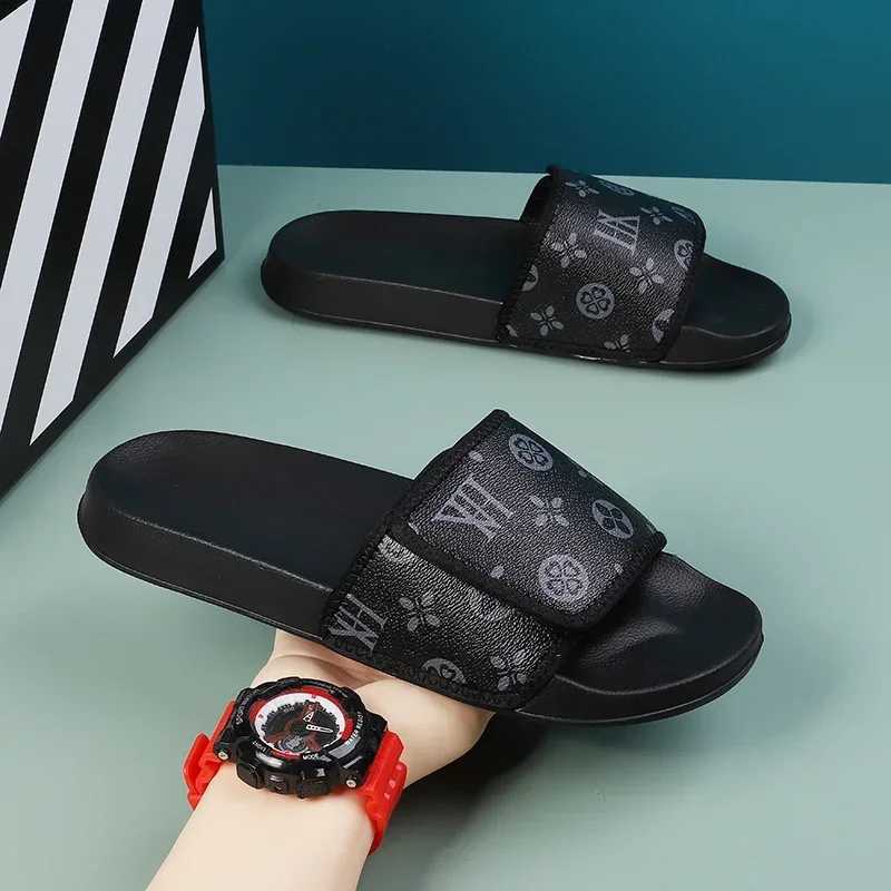 Mens Genuine Leather Sandals Comfortable Man Sandal House Slippers Man Summer Shoes Sale Genuine Mens Slipper Flip Flop Slides C251120
