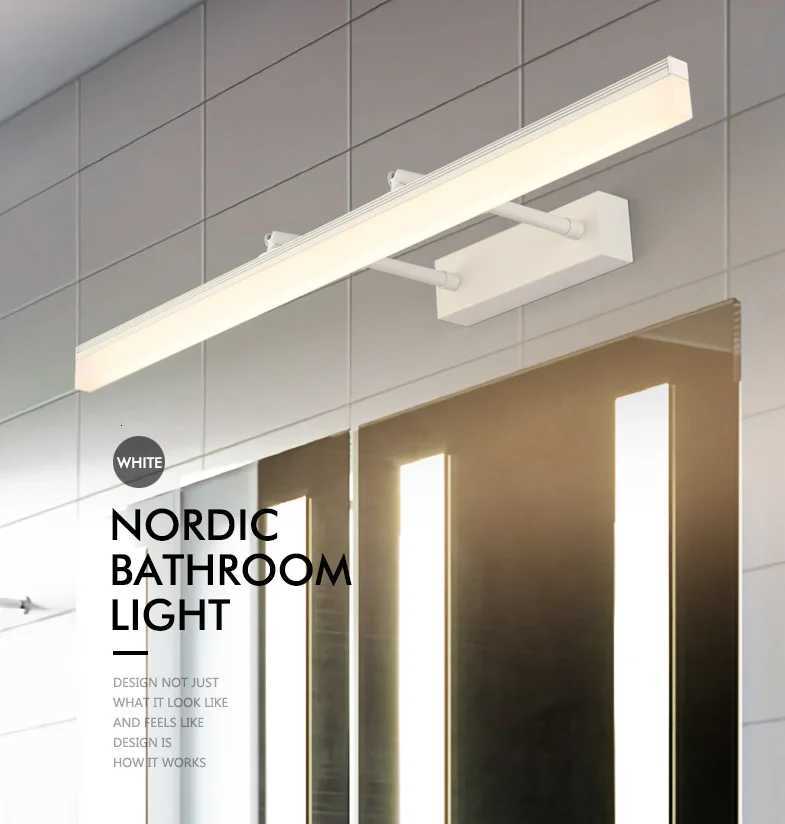 LED Mirror Light 40cm 12W AC90-240V Waterproof Modern Cosmetic Acrylic Wall Lamp For Bathroom Mirror Lamp Light sconce lamp M251122