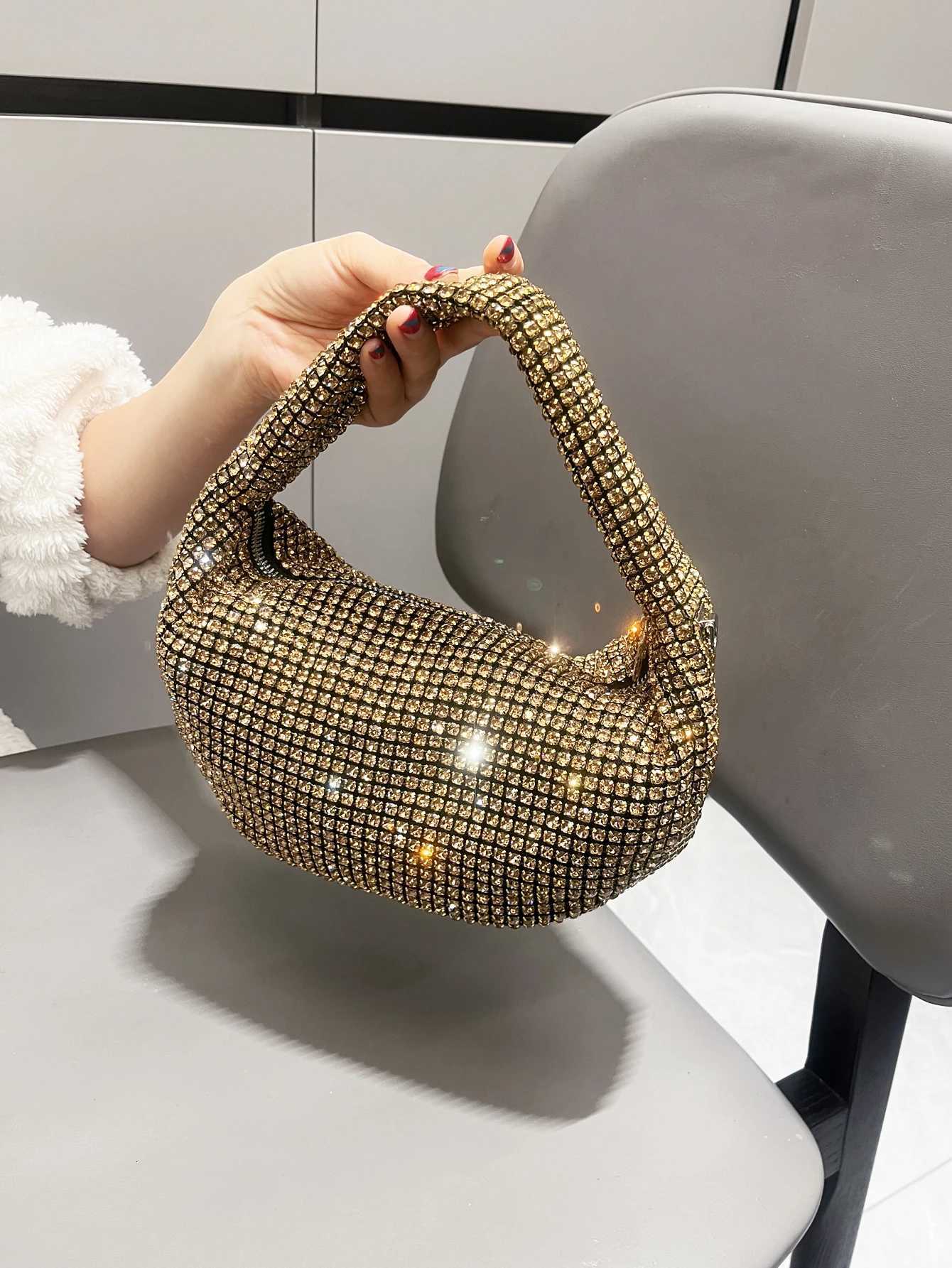 Shiny Crystal Clutch purses Shoulder bag rhinestone Handmade purses and handbags luxury Designer Evening clutch Bag Purse K251121