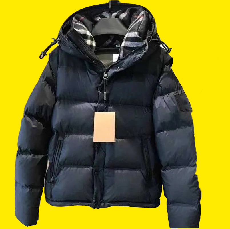 Winter Men Puffer Fashion Hooded Thickened Down Coat Men's and Women's Windbreaker Coats Thickening warm Clothin top down Jacket