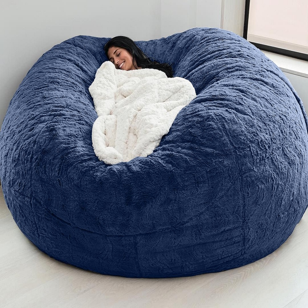 High Elastic Good Indoor Oversized Bean Bag Chair Cover Flexible Giant Sofa Washable Household