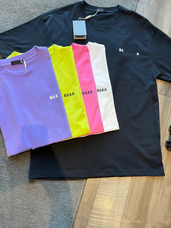 Paris designer t shirt womens summer pure cotton trendy clothing mens designer fashionable graphic tee shirts Asian size S-5XL