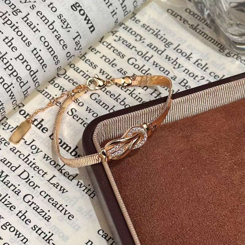 Luxury Horseshoe Buckle Bracelets for Women - French Elegant Classic Braided Hand Jewelry Z260313