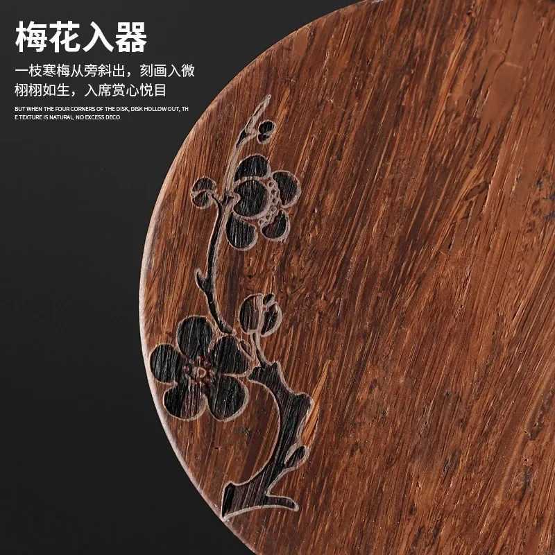 Chinese Coasters Placemat Bamboo Waterproof Insulation Pad Tea Coffee Cup Pad Kitchen Table Decoration Table Coaster Plate Mat C251122