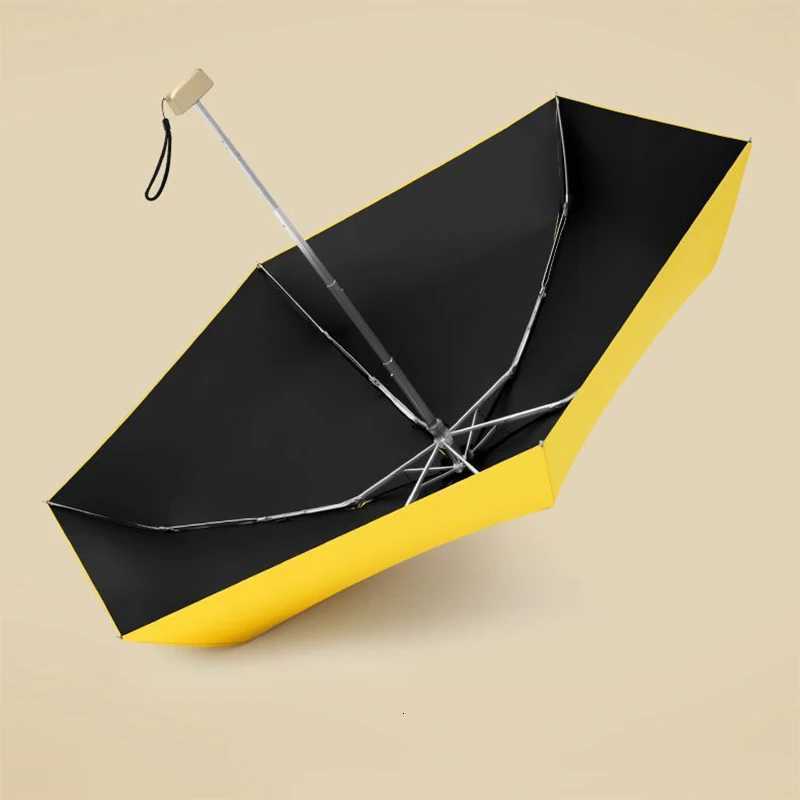 Outdoor Mini Sun Umbrella UV Protection Ultralight Folding Five-fold Umbrella Sunshade Umbrella For Daily LifeM251122