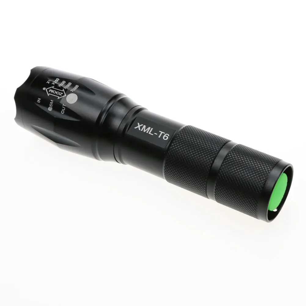 XML LED Flashlight Portable Telescopic Tactical Torch Lanterna Tactical Flashlight Zoomable Waterproof Outdoor Camping Bike C251122