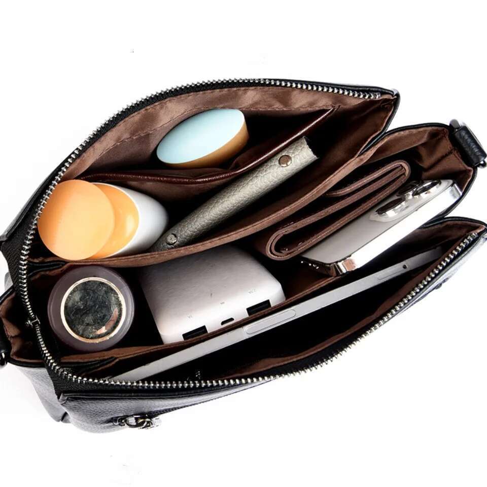 Three Layer Pocket Large Capacity Crossbody For Women Casual Ladies Handbag Designer Shoulder Messenger Bags Bag Bag