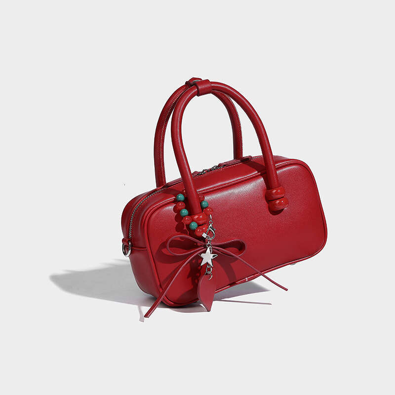 Women's Bags Designer Heartbeat Melody High End Handbag For Women New Red Bridal Fashion Single Shoulder Crossover Pillow Bag