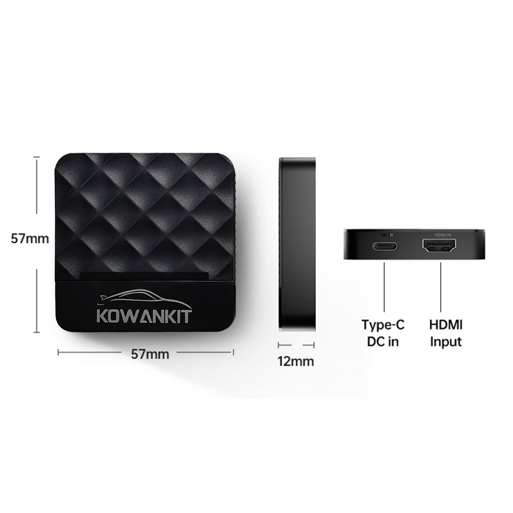 K6H Kowankit Hd-Port Carplay And Android Auto 2 In 1 Wireless Carplay Dongle Adapter For Car Radio Phone Link