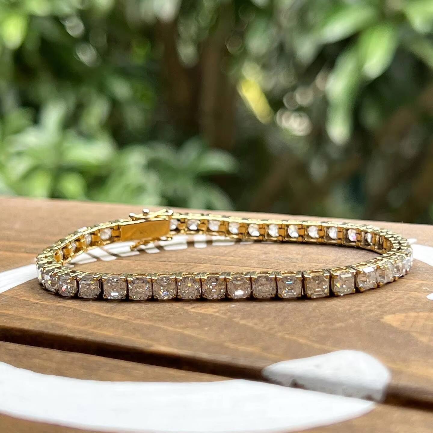 Wholesale 5mm Moissanite Bracelet Men Women 925 Silver Iced Out VVS Round Diamond Moissanite Tennis Bracelet