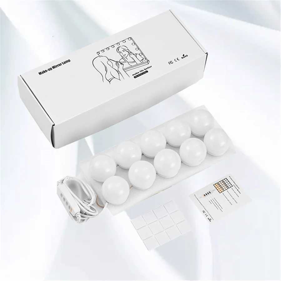 PAMNNY 4/8/10/12 Bulbs LED Vanity Lights USB 5V Professional Makeup Mirror Light Dimming Beauty Fill Light 3 Colors Make Up Lamp M251122