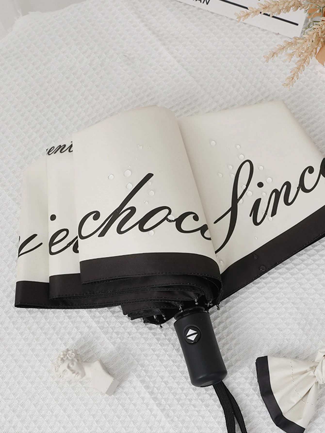 French Retro Umbrella for Rain and Sunny Use Female High Beauty Unique Summer Sunshade Umbrella Sunscreen UmbrellaM251122