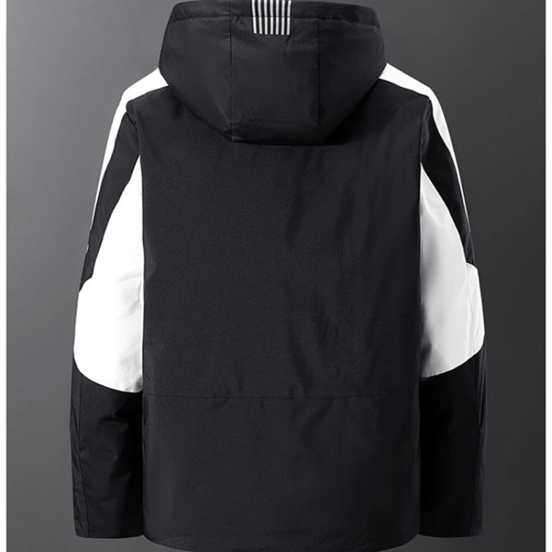 Mens Short Down Jacket Warmth White Duck Winter Style Sportswear Couples Tops Unisex Casual Patchwork n Clothing 251110