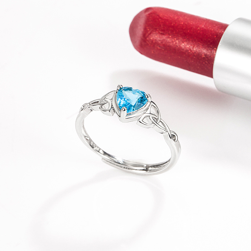 Multicolor Heart-shaped Emerald Zircon Ring High quality gold designer diamond ring rings designer for women engagement men love ring moissanite rings - view 4