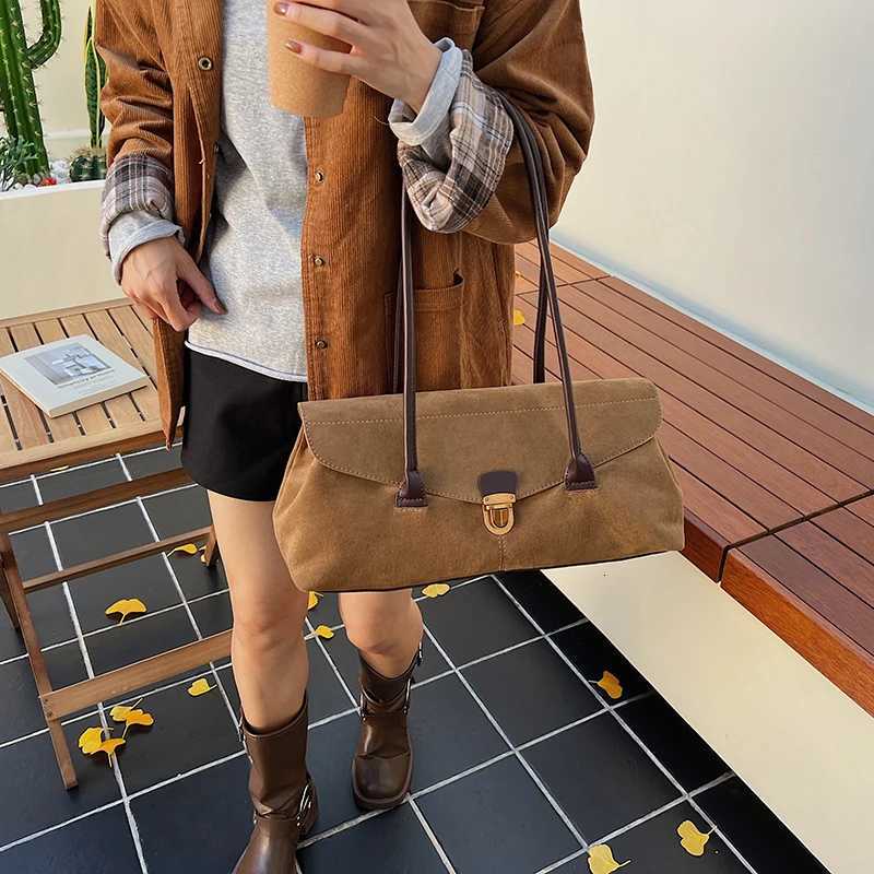 Quality Flap Design Underarm Shoder Bags For Wen 2025 Lat Luxury Designer Handbags PU Suede Large Capacity Cmuter Bags Y251121