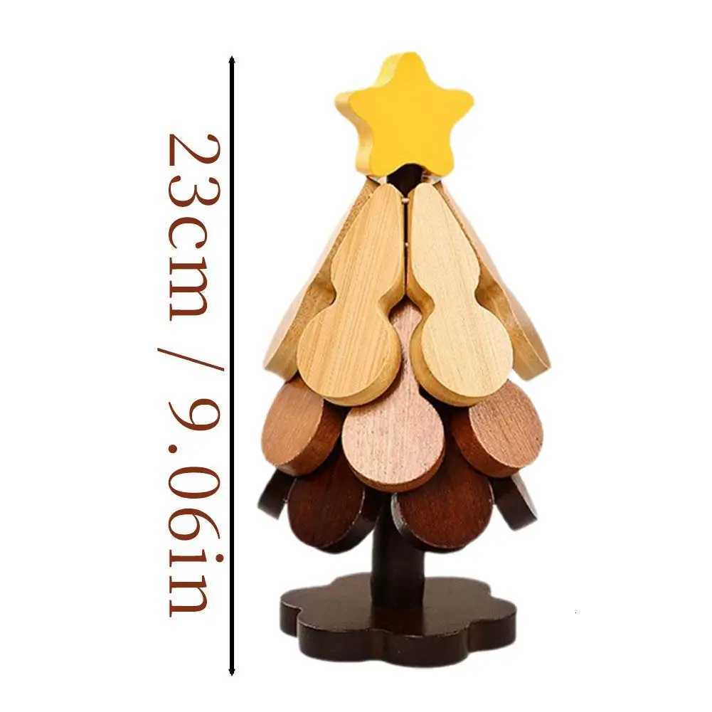 cute Tree Insulation Mat Christmas Tree Gourd Dining Table Pot Bowl Mat Household Wooden Coaster Ornament Insulation Pad 1Set C251122