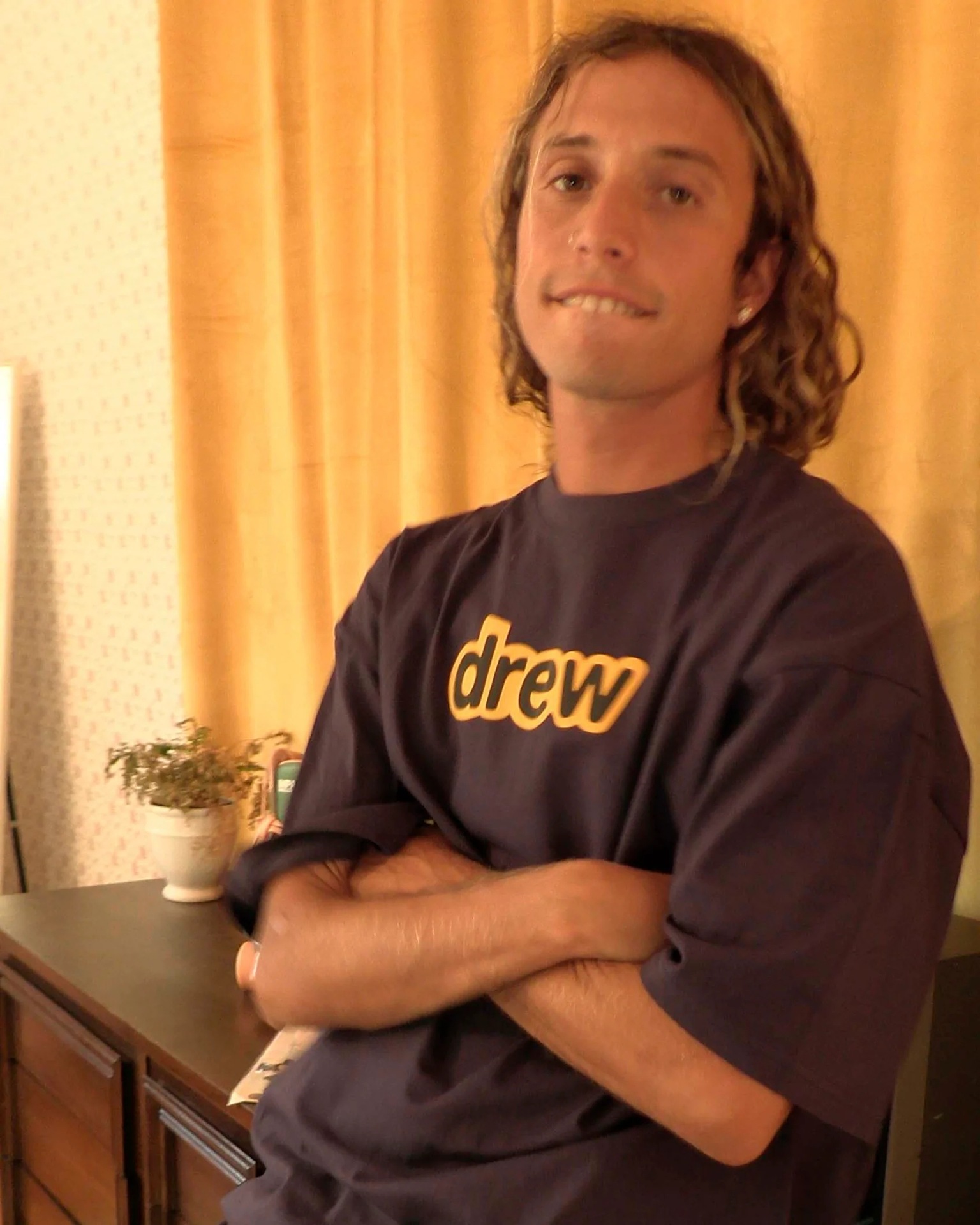 Drew House Drew tee Classic English letter print men's and women's loose short-sleeve T-shirt streetwear