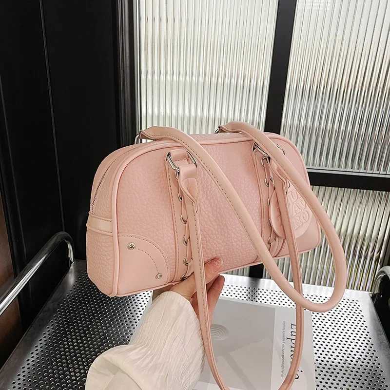 2025 New Korean-style Large-capacity Retro Underarm Boston Bag for Women Casual and CommutingT251122