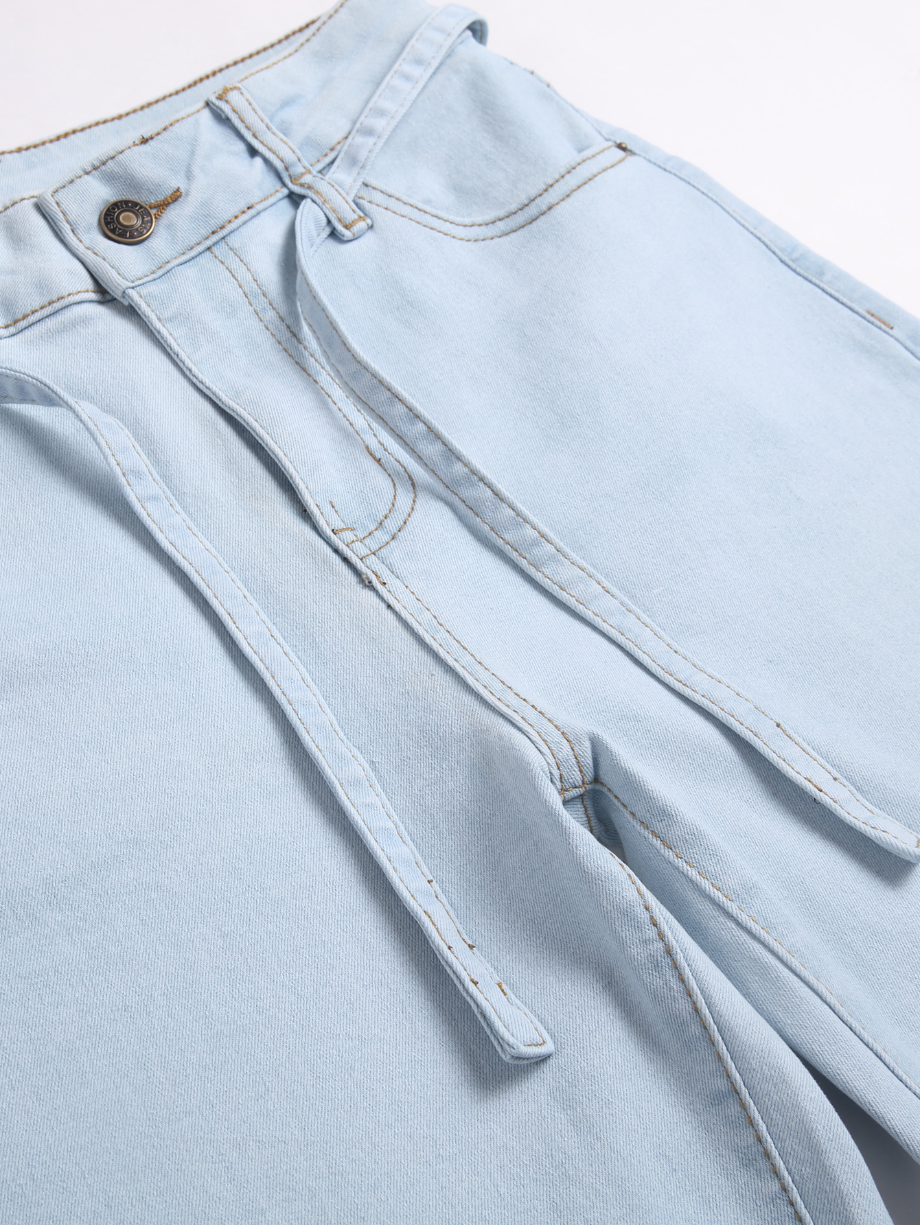 2025 New style drawstring stretch tight trendy slimming jeans designer jeans women---tg0023