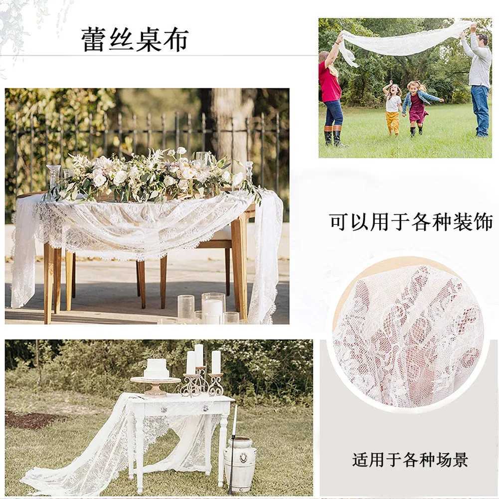 Lace Embroide TableclothThe White Embroidered Table CoverDecorative Table Cloth Cover for Coffee Table Desks C251122