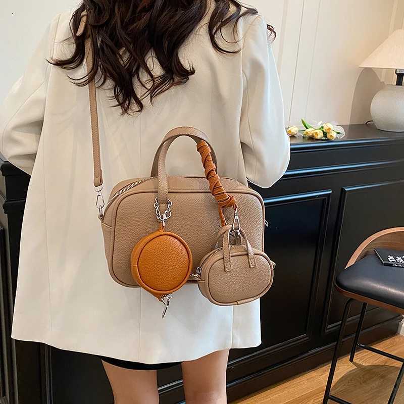 Fashion Women PU Leather Handbags High Quality Ladies Shoulder Messenger Bags for Women Casual New Female Zipper Crossbody BagT251122
