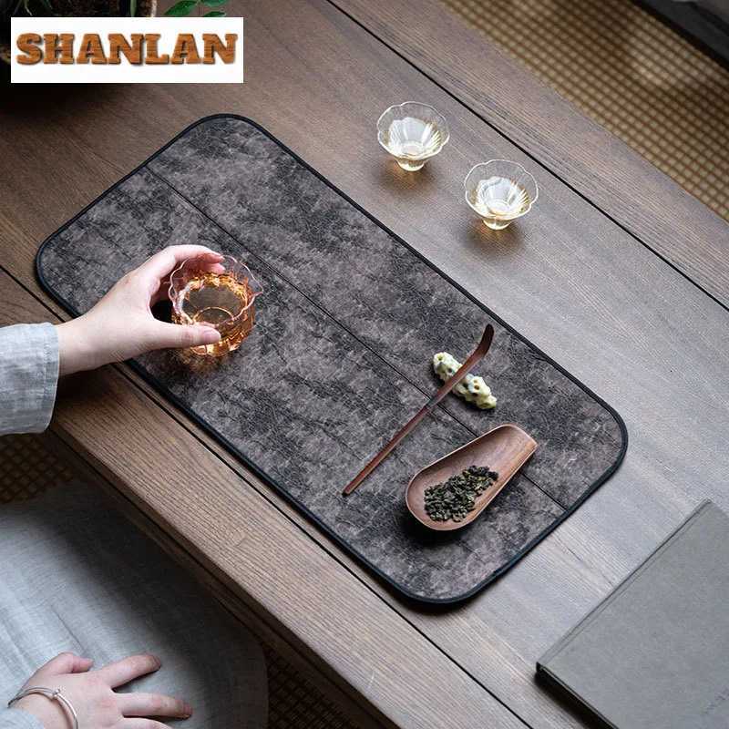 Fragrant Cloud Gauze Frozen Plum Blossom Tea Table Mats Luxury Tea Flag Drink Coaster Household Dinner Table Cloth Mat For Tea C251122