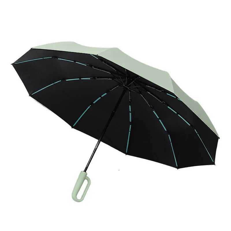 Fully automatic 60 bone buckle wind and rain dual-use sunshade folding business umbrella with multiple colors to choose fromM251122