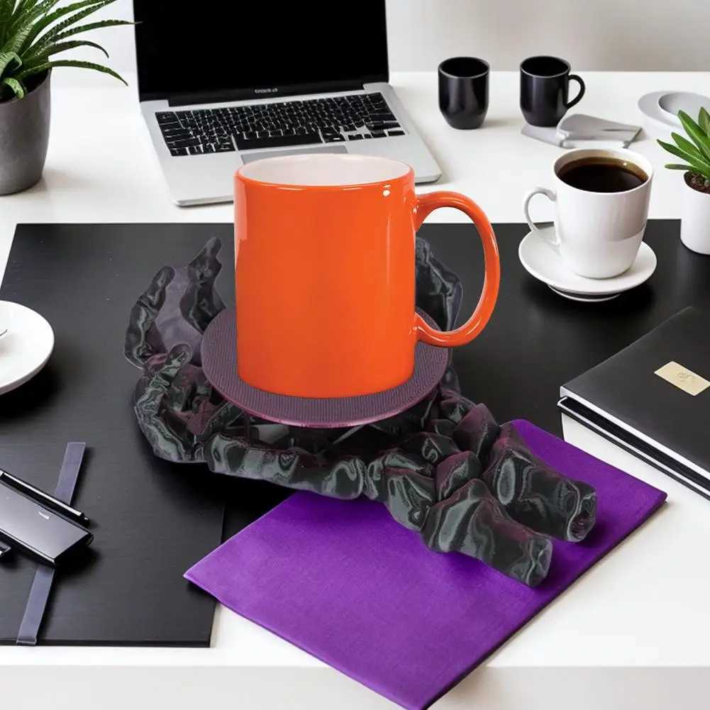 3D Gothic Coasters Skull Hand Cup Mat Funny Decorative Drinks Insulation Cups Coasters Decor For Kitchen Table Desk Women Home C251122