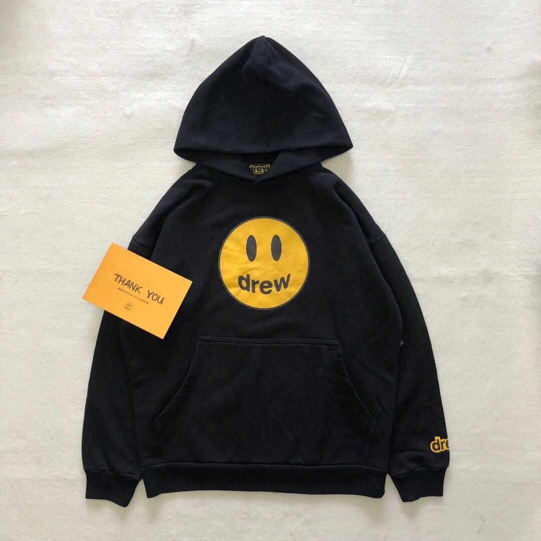 Drew House DREW Justin Smiling Bieber High Street Loose Long Sleeve Hoodie