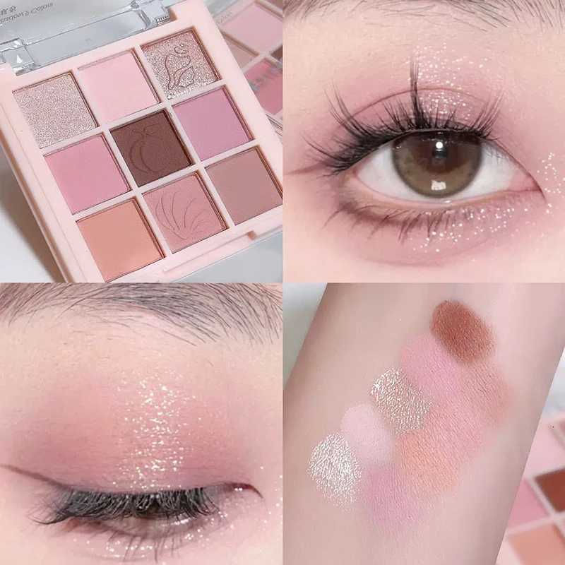 Eyeshadow Palette with Pearlescent Matte Finishes - 9 Colors Eyeshadow Palette Long-Lasting Makeup PaletteVersatile MakeupT251122