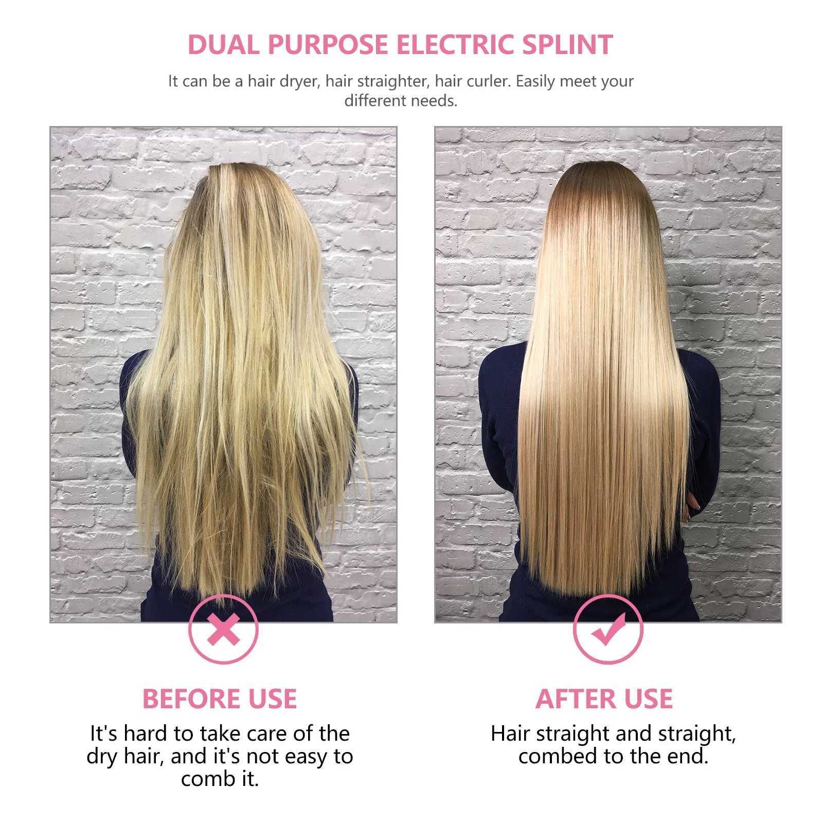 Cordless Rechargeable Hair Straightener Curler Small Lightweight Travel USB Hair Styling Straightener for Men Women 3T251122