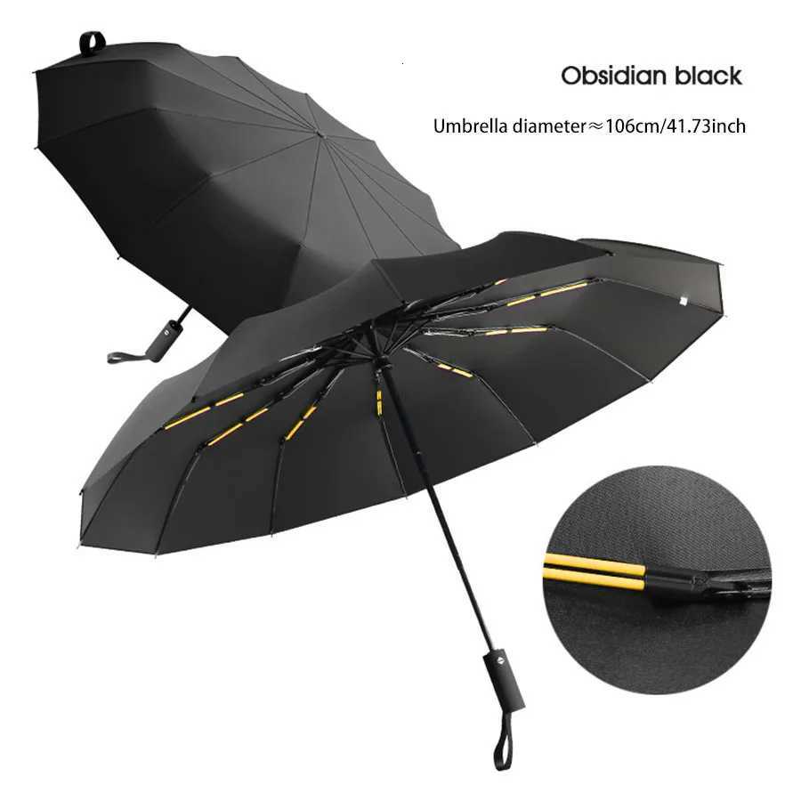 Umbrella Large Automatic Umbrella 24 Bone Mens Double Strong Wind resistant Sunscreen and UV resistant Womens Dual purpose SunM251122