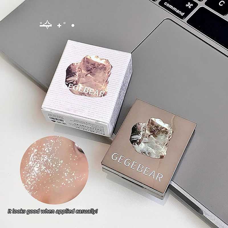 Gege Bear Eyeshadow Highlighter Multi-Purpose Powder Pearlescent Flash Long-Lasting Single-Color Multi-Purpose PowderT251122